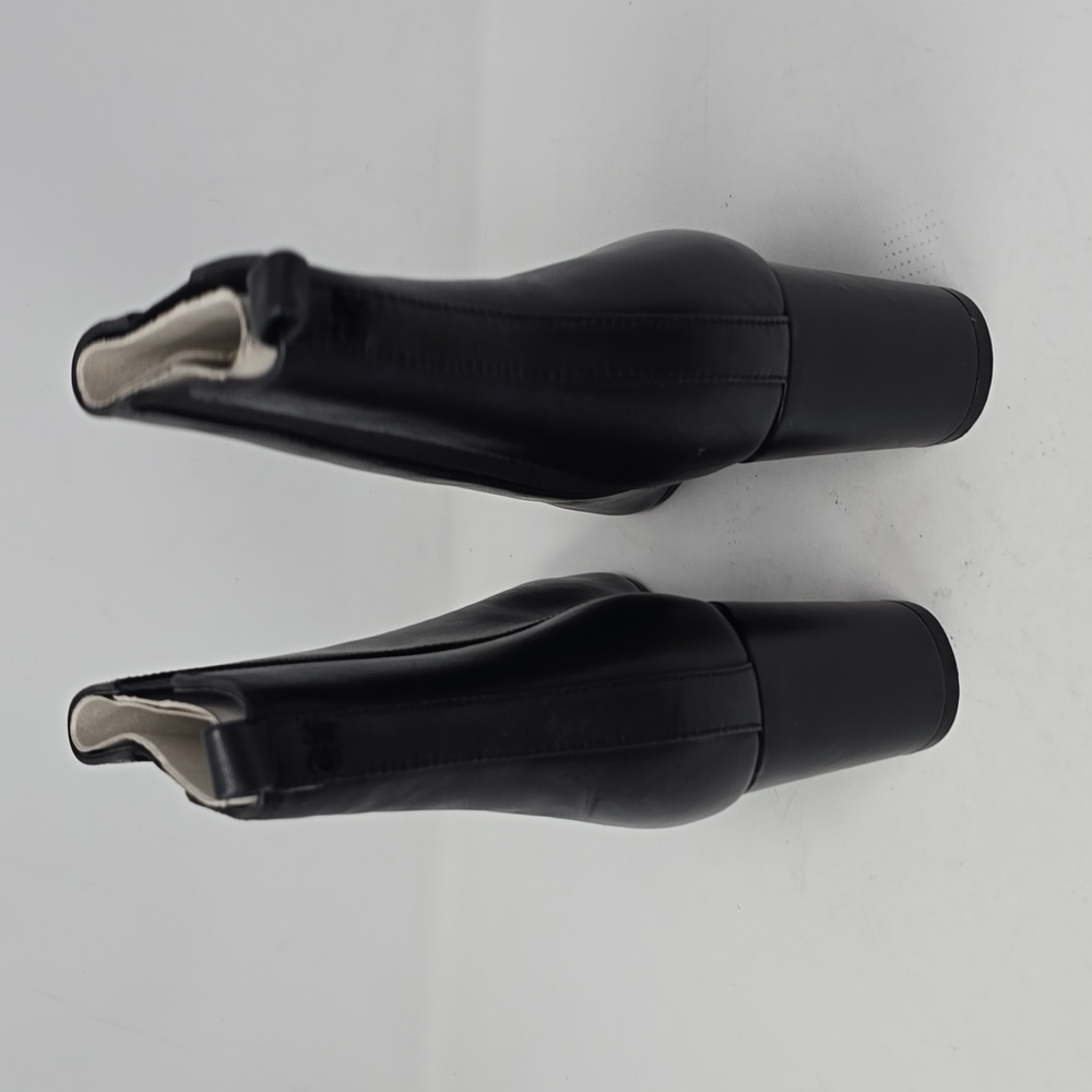 Calvin Klein Feli Chelsea Black Leather Boots Size 9 - Picture 4 of 6